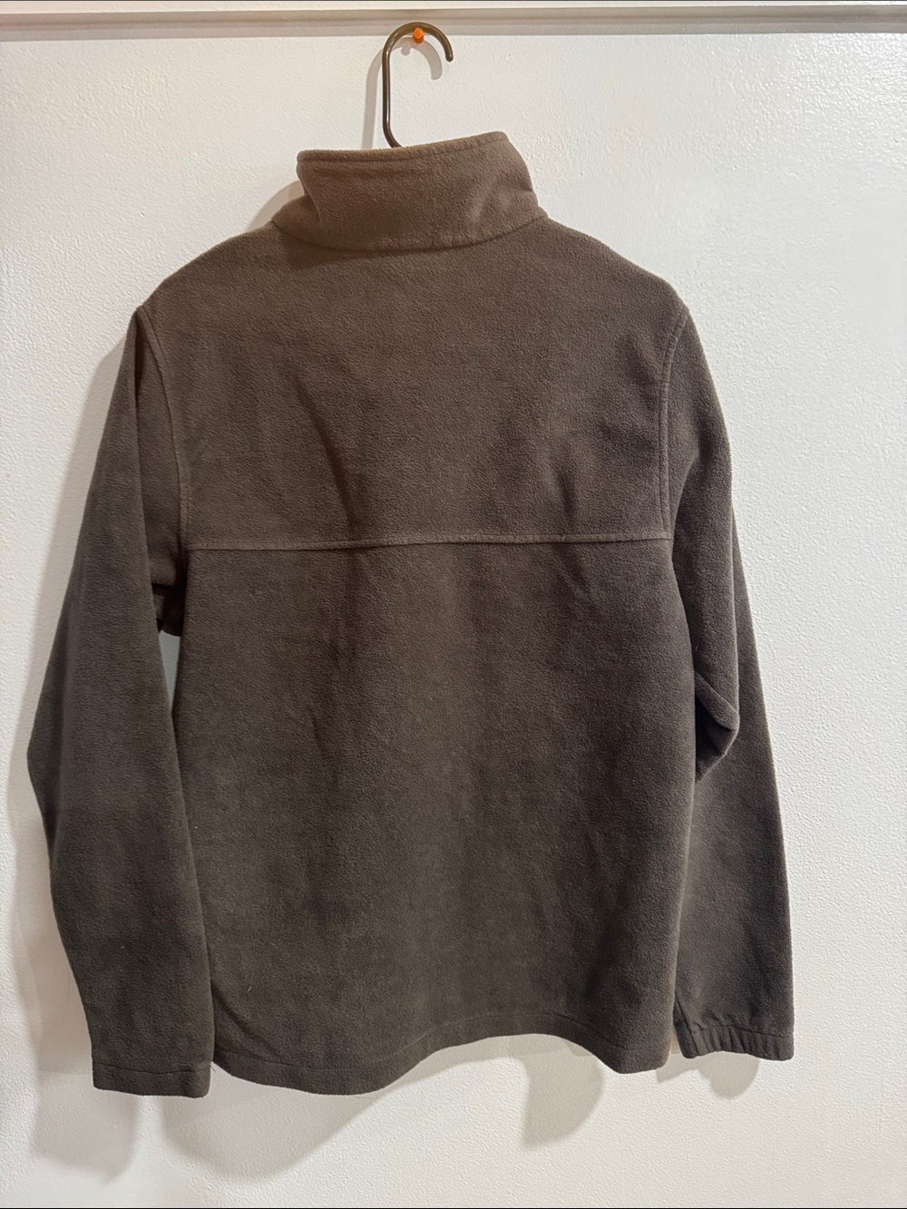 Columbia Men's Dark Brown Half-Zip Fleece Pullover - Picture 3 of 3